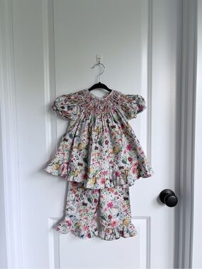Mom & Me Smocked Woodland Animal Whimsical Set